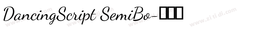 DancingScript SemiBo字体转换